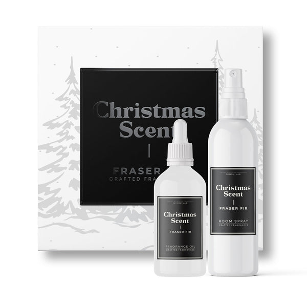 CHRISTMAS SCENT DUO Fraser Fir - Festive and Cozy - Fragrance Oil + Room Spray - Nimbu Lab - The Art Of Crafted Fragrances